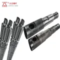 Alloy Long-Life Precision-Machined PVC Board Conical Twin Screw at Barrel Para sa Plastic Extruder