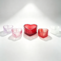 Portacandele dal design a forma di cuore