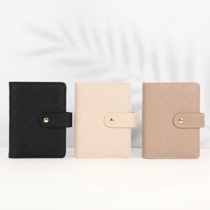 Hongbo Best Selling A7 Leather Wallet Binder with Cash Envelopes