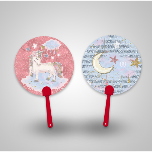 Custom plastic advertising fan