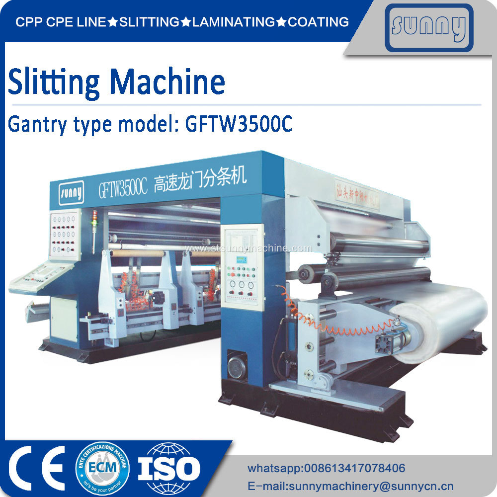 Slitting and Rewinding Machine for Paper, Films