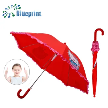 Fancy looking custom logo steel frame girl umbrella