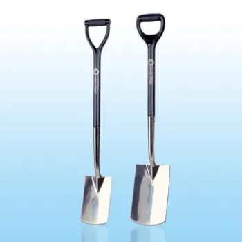 Stainless Steel Digging, Border Spade with Plastic Handle, Soft Cushio