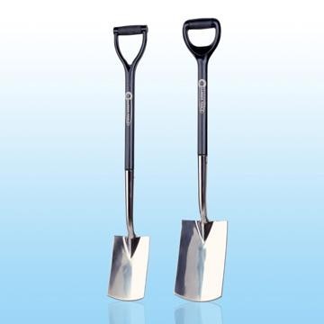 Stainless Steel Digging, Border Spade with Plastic Handle, Soft Cushio