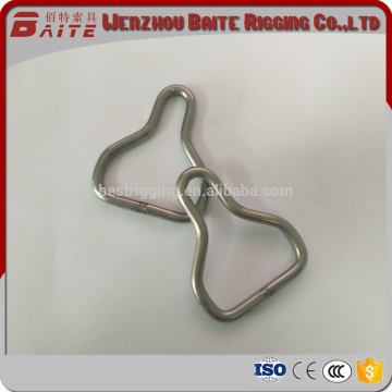 Baite factory connecting strap welded unique buckle shape triangle ring