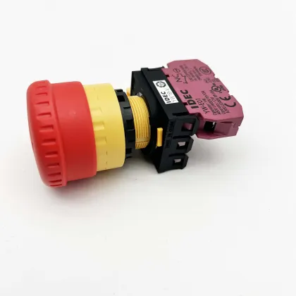 Search Engine for SOK Escalator Spare Parts: IDEC YW1B-V and YW-E01 Stop Switch Buttons