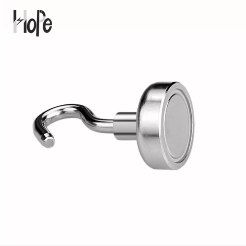 White neodymium magnet hook cup magnet