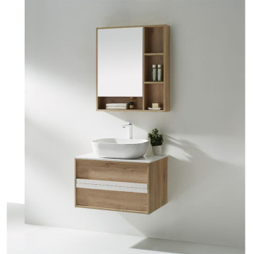 Unités de vanité de salle de bain commerciale à petite taille à petite taille avec dessus en marbre