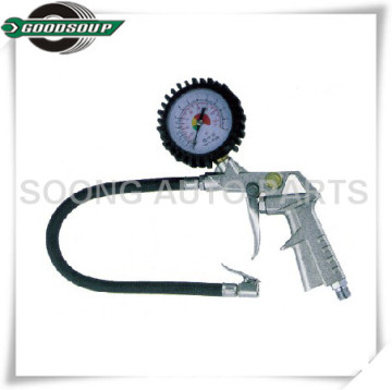 1/4" Male Dial Tire Gauge/Tire Inflation/Tire Gun With Rubber casing