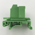 straight Pluggable Din rail terminal block with flanges