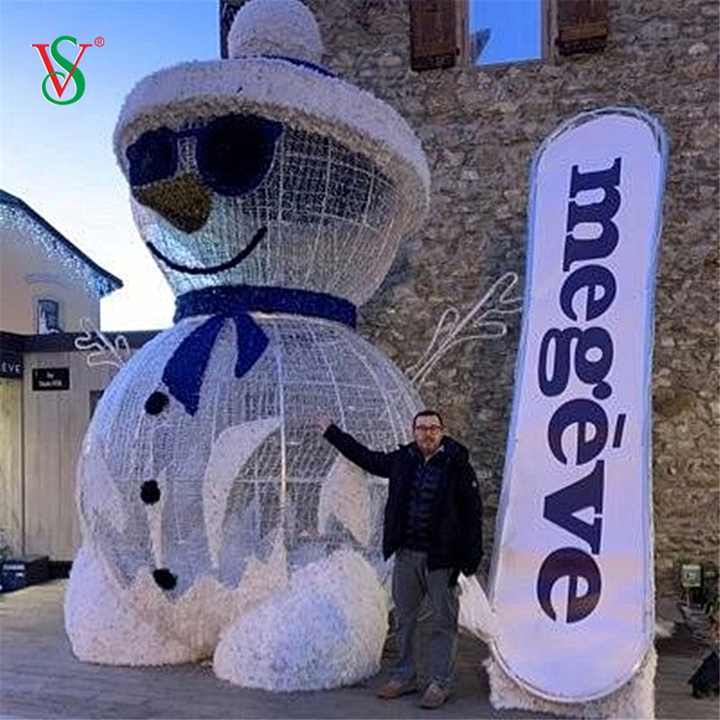 LED 3D Snowman Christmas Motif Light