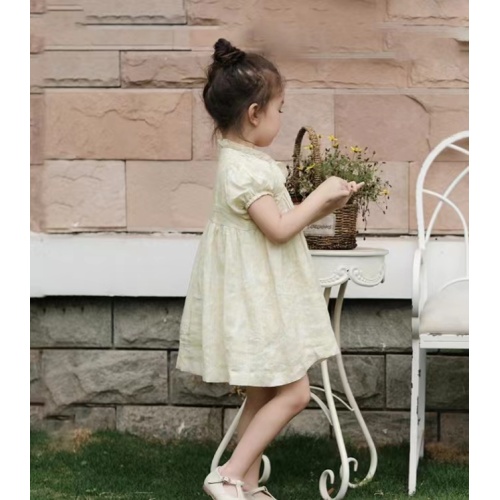 Crianças de criança bebê vestido de princesa de verão