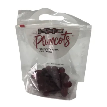 Customized Design OPP Stand Up Pouch Silder Ziplock Laminated Plumcot Fruit Packaging Plastic Bag