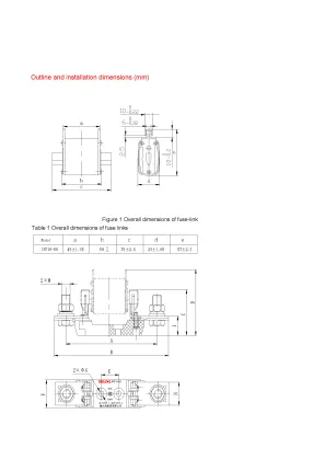 Factory Supply: 160A, 25kA DC Fuse - Box Fuse Components in a Box