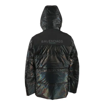 Warm White Duck Down Outwear Loose Casual Down Jacket With Hood