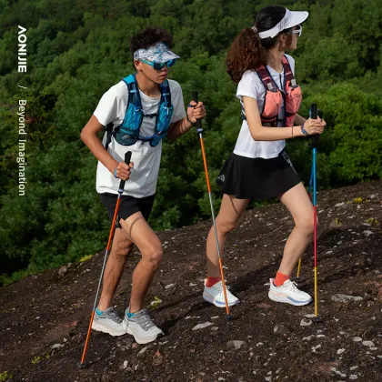 Customized AONIJIE Mountaineering Stick: Multifunctional Folding Trekking Pole - Price