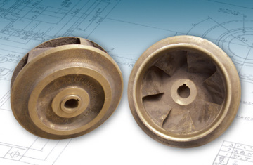 casting bronze pump impeller