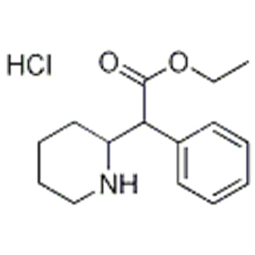 2-Piperidineacetic acid, a-phenyl-, ethyl ester, hydrochloride CAS 19716-79-1