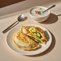 Receita chinesa de panqueca de cebolinha