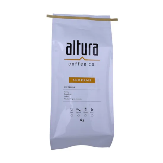 biodegradable degassing valve tin tie coffee bag