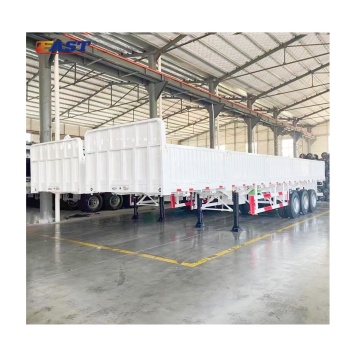 China-Made EAST Container Flatbed Trailer with Side Walls and Drop-Side Semi Trailer