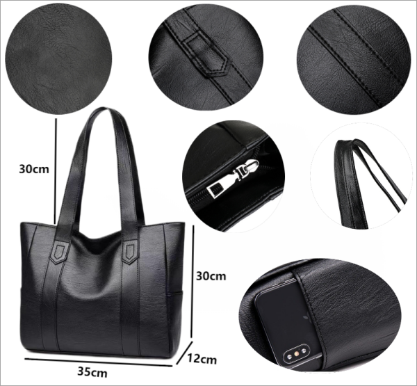 Fashionable PU tote bag for women