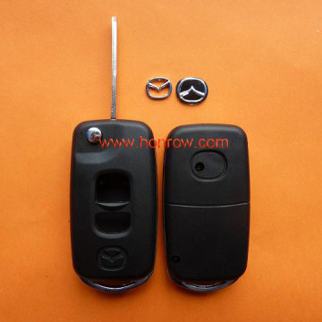 Hot sale products--Mazda 2 button Modified flip remote key blank (without a small hole )