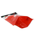 Recyclable Materials Tear Notch Clear Plastic Cloth Pouch