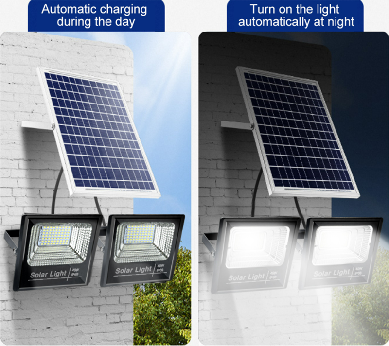 One for two solar flood light9