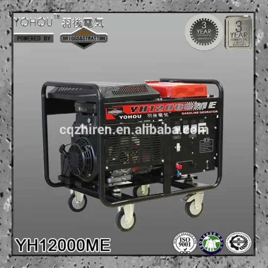 10kw strong loading capacity recoil/manual start ac single phase petrol engine gasoline generator electric