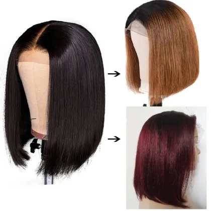 New design short bob wig lace front, Straight Bob Wig 13x4 lace frontal bob wigs, 10-16 Inchshort bob human hair wigs