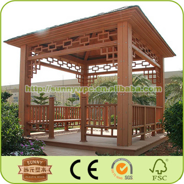 Outdoor water proof recyclable long life WPC gazebo