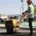 A Cylindrical Road Roller a cylindrical road roller made of iron Manufactory