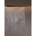 Iluminación de colgante de vidrio de decoración minimalista contemporánea