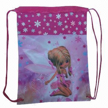 Fancy drawstring bag, customized printing pattern, easy open and closure