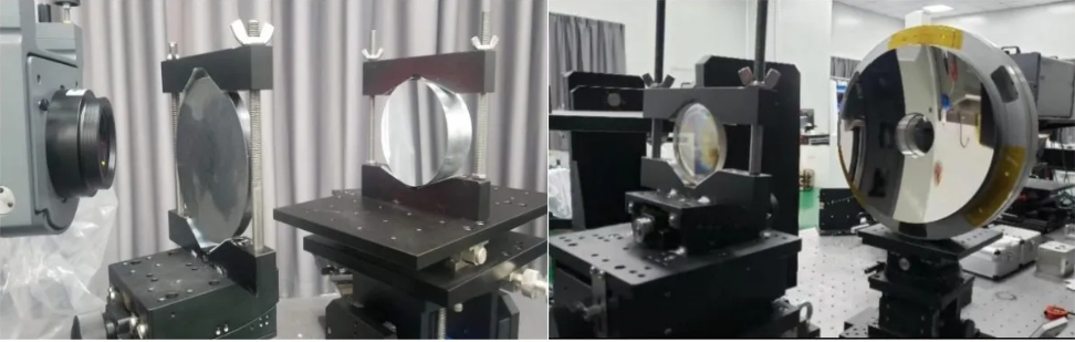 test of Aluminum aspheric mirror