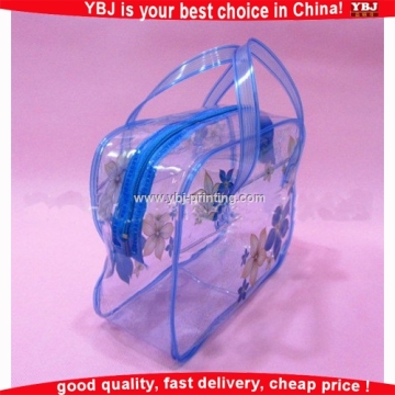 2016 custom pvc zipper bag, plastic zipper bag, pvc zip lock bag