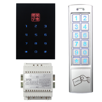 Backlight touch buttons plastic access controls