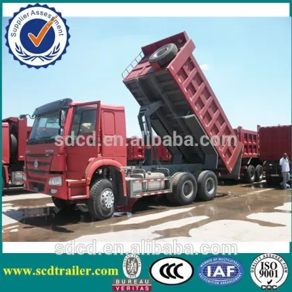 371hp beiben SINOTRUK HOWO Hydraulic lifting Tipper Trucks 6x4