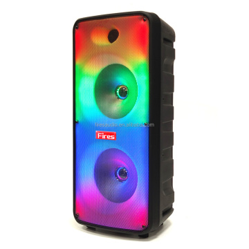 BT Party Speaker with RGB Flame LED Light Karaoke
