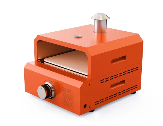 Outdoor Gas Pizza Oven Portable Propane Stainless Steel, 2-in-1 Fire Griller and Pizza Maker