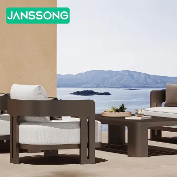 Modern Garden Set: Hotel Outdoor Sofa Set - Aluminum Alloy Resort Villa Furniture