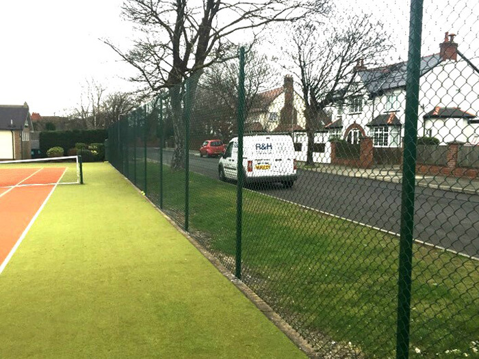 baseball fields used PVC coated chain link fence