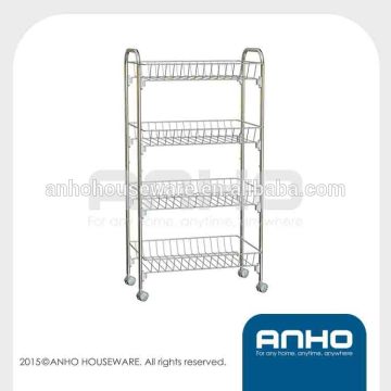 4 - Tier Storage Rack with Wheels