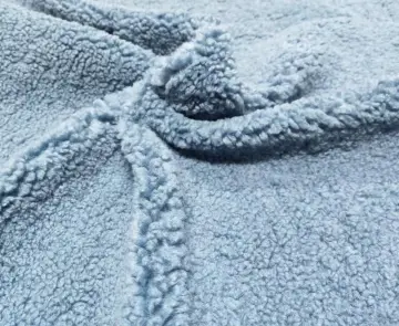 100%Polyester Sherpa-Like Fleece Warp-Knitted Fabric