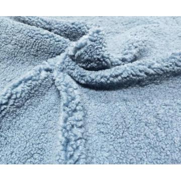 100%Polyester Sherpa-Like Fleece Warp-Knitted Fabric