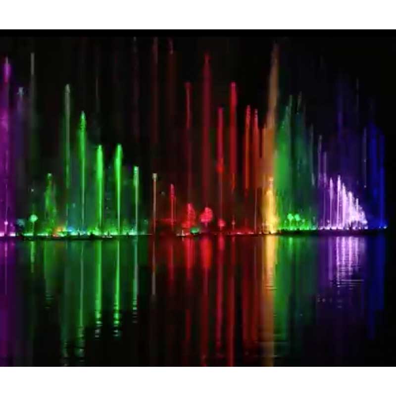 Colorful Dancing Floating Fountain Show