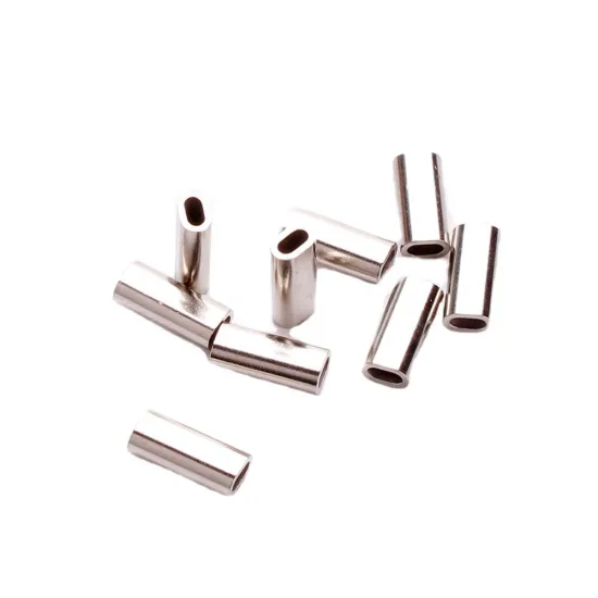 Copper Crimping Sleeves 1000pcs - Single Barrel Fishing Line Connectors