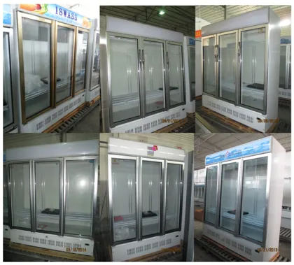 1200L 3 glass door upright refrigerator LG-1200M3/W