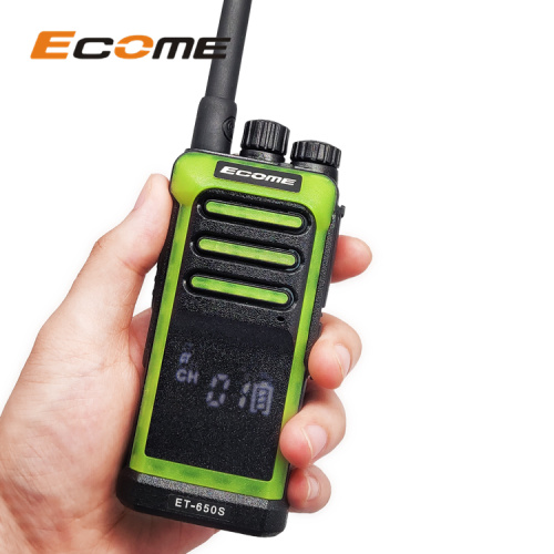 ECOME ET-650S 2 km Range Output Two Ways Radio 2PCS Walkie Talkie